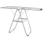 Aviat Clothes Drying Rack Foldable Floor Free Standing Holder,Multifunction&Stainless Steel&Durable,Balcony Coat Hanger Stand Storage for Clothes, Suits,Towel,Hang Laundry [Ship from USA] (Silver)