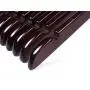 Amber Home Solid Gugertree Shirt and Dress Hangers with Chrome Hook 10 Pack (Walnut)