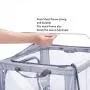 DoDoMagxanadu Clear Window Storage Clothes Organizer, Foldable Containers for Clothes, Toy Storage Container Clear Stackable Storage Bin Boxes (Grey, 66L(19.6x15.7x12.9) DoDoMagxanadu Clear Window Storage Clothes Organizer, Foldable Containers for Clothes, Toy Storage Container Clear Stackable Storage Bin Boxes (Grey, 66L(19.6x15.7x12.9)