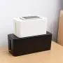 Plastic Wire Storage Boxes Removable Cover Cable Heat Emission Tidy Box,32x13.6x12.7cm,Black Plastic Wire Storage Boxes Removable Cover Cable Heat Emission Tidy Box,32x13.6x12.7cm,Black