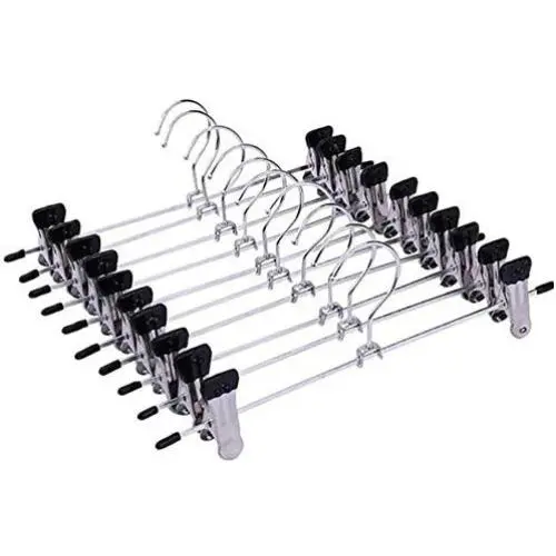 10pcs Stainless Steel Trousers Rack Clip Metal Anti-Slip Clothespin Wardrobe Pants Clamp Clothes Hanger for Balcony Bathroom 10pcs Stainless Steel Trousers Rack Clip Metal Anti-Slip Clothespin Wardrobe Pants Clamp Clothes Hanger for Balcony Bathroom