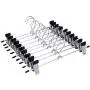10pcs Stainless Steel Trousers Rack Clip Metal Anti-Slip Clothespin Wardrobe Pants Clamp Clothes Hanger for Balcony Bathroom 10pcs Stainless Steel Trousers Rack Clip Metal Anti-Slip Clothespin Wardrobe Pants Clamp Clothes Hanger for Balcony Bathroom