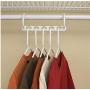 10PC 5 Hole Space Wonder Magic Hanger Clothes Space Saver Wonder Magic Clothes Hanger Hook