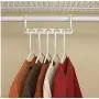 10PC 5 Hole Space Wonder Magic Hanger Clothes Space Saver Wonder Magic Clothes Hanger Hook 10PC 5 Hole Space Wonder Magic Hanger Clothes Space Saver Wonder Magic Clothes Hanger Hook