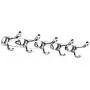 LOVIVER Stainless Steel 3/4/5/6-Hook Wall Hanger Coat Hat Clothes Holder Bedroom Rack - Metal, 45x4cm LOVIVER Stainless Steel 3/4/5/6-Hook Wall Hanger Coat Hat Clothes Holder Bedroom Rack - Metal, 45x4cm