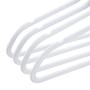 50 Quality Plastic Non Velvet Non-Flocked Thin Compact Hangers White Swivel Hook- (50) 50 Quality Plastic Non Velvet Non-Flocked Thin Compact Hangers White Swivel Hook- (50)