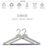 ZXL Solid Wood Hanger Clothing Store Black and White Adult Hangers Home Clothes Vest Clothes Rack 10 Pack