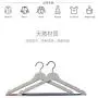 ZXL Solid Wood Hanger Clothing Store Black and White Adult Hangers Home Clothes Vest Clothes Rack 10 Pack