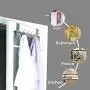 Dseap Over The Door Hook Hanger, Over The Door Towel Rack, for Coat Clothes Hat Towel Bathroom, Brushed Nickel Dseap Over The Door Hook Hanger, Over The Door Towel Rack, for Coat Clothes Hat Towel Bathroom, Brushed Nickel
