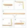 Wall Mounted Clothes Drying Rack, Aluminum Alloy Collapsible Retractable Clothes Hanger Rack for Laundry, on Balcony Or Bathroom Indoor,Silver,B Wall Mounted Clothes Drying Rack, Aluminum Alloy Collapsible Retractable Clothes Hanger Rack for Laundry, on Balcony Or Bathroom Indoor,Silver,B
