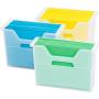 IRIS Desktop File Box, 6 Pack, Medium, Clear