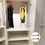 omlopp Folding Wall Mounted Clothes Hanger Clothes Hook with Swing Arm Holder Closet Storage Organizer 2 Pack