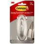Command Large Traditional Plastic Hook, Brushed Nickel, 1-Hook, 2-Strips, Organize Damage-Free Command Large Traditional Plastic Hook, Brushed Nickel, 1-Hook, 2-Strips, Organize Damage-Free
