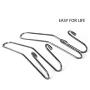 Cabilock 6pcs Car Seat Hooks Stainless Steel Solid Durable Car Seat Organizer Hanger for Coats Handbags Grocery Bags