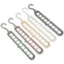10pcs Random Color Creative 3D Space Saving Hanger Magic Clothes Hanger with Hook Closet Organizer Decoration 10pcs Random Color Creative 3D Space Saving Hanger Magic Clothes Hanger with Hook Closet Organizer Decoration