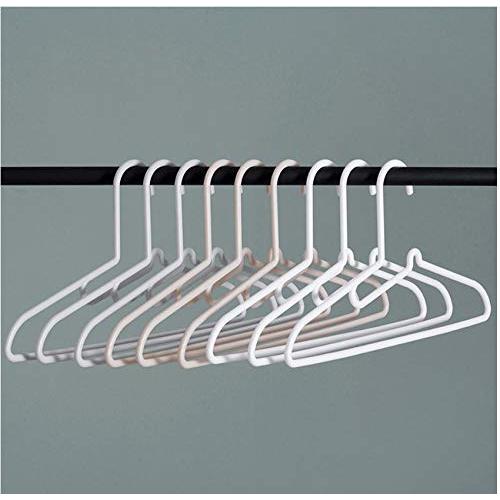 10pcs Random Color Home Drying Hanger,Anti-Slip Clothing Hanger Racks White Windproof Dress Clothes Hangers Closet