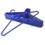 THE UM24 Set of 9 Heavy Duty Tubular Hangers Blue Jumbo Plastic Closet Organization Adult Coat Suit Cloth Hanger THE UM24 Set of 9 Heavy Duty Tubular Hangers Blue Jumbo Plastic Closet Organization Adult Coat Suit Cloth Hanger