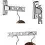Leagway Hanger Holder, Stainless Steel Wardrobe Organizer Wall Mounted Clothes Bar, Folding Garment Drying Rack with Swing Arm Hook Closet Storage Organizer for Laundry Room Bedrooms Bathrooms Leagway Hanger Holder, Stainless Steel Wardrobe Organizer Wall Mounted Clothes Bar, Folding Garment Drying Rack with Swing Arm Hook Closet Storage Organizer for Laundry Room Bedrooms Bathrooms