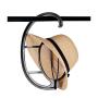 Kukakoo2019 Natural Looking Heat ResistantWig Hanger Portable Salon Barber Shop Hanging Hairpiece Hat Holder Display Stand - Black