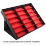 Clina Glasses Jewelry Box, Jewelry Box, 18 Grids Glasses Display Stand Sunglasses Storage Boxes Glasses Jewelry Organizer