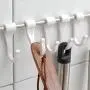 Hooks for Hanging Key Hanger Clothes Holder Kitchen Rails Bathroom Housekeeper Home Organizer Door Adhesive Hook On The Wall
