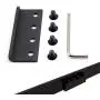 PeggyHD 12FT Heavy Duty Sliding Barn Door Hardware Kit Double Wood Door Track Roller Kit Wall Mounted J Shape Hanger (2 x Door Set) PeggyHD 12FT Heavy Duty Sliding Barn Door Hardware Kit Double Wood Door Track Roller Kit Wall Mounted J Shape Hanger (2 x Door Set)