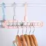 Clothes Hanger, 9 Hole Multifunction 360° Rotate Hangers Creative Foldable Storage Racks Closet Organizer(Grey) Clothes Hanger, 9 Hole Multifunction 360° Rotate Hangers Creative Foldable Storage Racks Closet Organizer(Grey)
