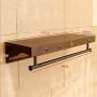 PIN Wooden Household Hangers, Wall Hangers，Retro Brown Woody Shelf Single Pole Clothing Store Display Stand Side Wall Hangers Clothes Drying Clothes Rack/Wall Shelves Rack，Wall Door Back Coat Rack