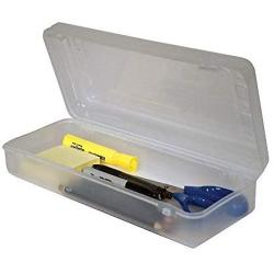 Innovative Storage Designs Pencil/Ruler Box, 5 5/8" x 13 3/8" x 2 1/2", Clear