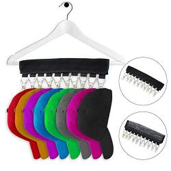 Feel-ling Cap Organizer Hanger Portable Fabric Hangers Hook-and-Loop Cap Holder Self-Adhesive Clip Collapsible Hat Hanger Clip Travel Clothes Cap Organizer Hanger