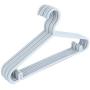 SAASNY Standard Plastic Hangers ? Pack of 10 ? Durable and Slim with Sleek Design ? Blue ? Non Slip & Space Saving Clothes Hangers for Drying and Storage