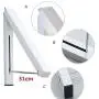 Kerocy Stainless Steel Wall Mounted Indoor Adjustable Clothes Hanger Magic Foldable Drying Racks