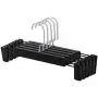 Iddefee Clothes Hanger Pack of 12 Simple Plastic Pants Hangers with Clips Jeans Skirt Hanger Clip Black Pants Hangers (Color : Black, Size : 3116cm) Iddefee Clothes Hanger Pack of 12 Simple Plastic Pants Hangers with Clips Jeans Skirt Hanger Clip Black Pants Hangers (Color : Black, Size : 3116cm)