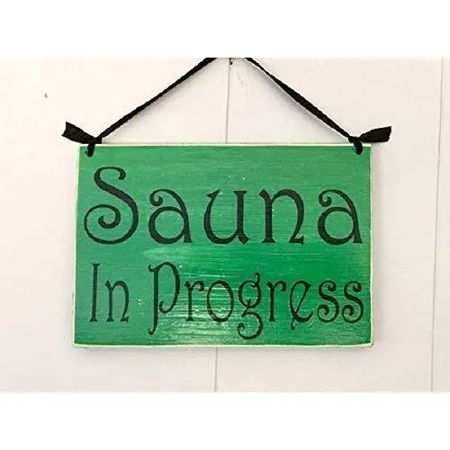 Sauna In Progress 8x6 Soft Voices Please Therapy Spa Salon (Choose Color) Rustic Sign Welcome Home Office Door Hanger Custom