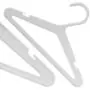 HANGERWORLD 18 White 10inch Plastic Kids Coat Clothes Garment Pants Skirt Bar Baby Toddler Hangers