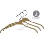 Durable Wooden Clothes Hangers in Natural Finish with Soft Non-slip Strips, boxes of 25 by The Great American Hanger Company Durable Wooden Clothes Hangers in Natural Finish with Soft Non-slip Strips, boxes of 25 by The Great American Hanger Company