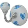 Indianshelf Handmade 1 Artistic Vintage Turquoise Ceramic Heart Coat Hooks Hangers/Wall Hooks for Clothes Indianshelf Handmade 1 Artistic Vintage Turquoise Ceramic Heart Coat Hooks Hangers/Wall Hooks for Clothes