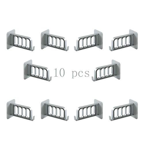 HJYPYJ Magic Hanger,180?? Rotate Magical Hangers,Easy Storage PVC Trouser Hangers,Space-Saving Organizer Hangers, Strong Bearing Capacity/Gray / 10 pcs