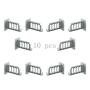 HJYPYJ Magic Hanger,180?? Rotate Magical Hangers,Easy Storage PVC Trouser Hangers,Space-Saving Organizer Hangers, Strong Bearing Capacity/Gray / 10 pcs