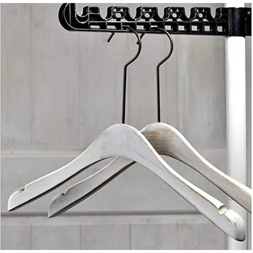 Luxury White Antique Wooden Coat Hanger, Punk Sepia Style Clothes Hanger Decoration(5pieces) Luxury White Antique Wooden Coat Hanger, Punk Sepia Style Clothes Hanger Decoration(5pieces)