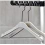 Luxury White Antique Wooden Coat Hanger, Punk Sepia Style Clothes Hanger Decoration(5pieces)