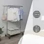 SONGMICS Clothes Rack on Wheels, Heavy Duty Garment Rack with Extendable Hanging Rail, Holds up to 200 lb, Collapsible Clothing Rack UHSR13S SONGMICS Clothes Rack on Wheels, Heavy Duty Garment Rack with Extendable Hanging Rail, Holds up to 200 lb, Collapsible Clothing Rack UHSR13S