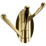 Weirun Solid Metal Swivel Hook Heavy Duty Folding Swing Arm Triple Coat Hook with Multi Three Foldable Arms Towel/Clothes Hanger for Bathroom Kitchen Garage Wall Mount Gold
