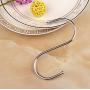 40 Pack S Shaped Hooks for Hanging Pots and Pans Plants Clothes Bags Towels Rustproof Stainless Steel Hanger for Closet Rod (S (20Pcs) + L (20Pcs))