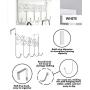 HOLADON 5 Hanger Rack- 5 Metal Hooks for Hanging Clothes, Over Door Storage Rack ? Organizer Hooks for Coats, Over Door Hanger for Clothes,Hats, Handbags, Clothes or Towels (White)