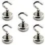 Lavotus Strong Neodymium Magnet Hook for Home,Kitchen,Workplace,Office and Garage(5pcs), Hold up to 12 Pounds