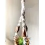 Macrame Mini Plant Hanger Car Rearview Mirror Charm