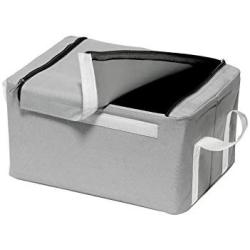 Premier Housewares Folding Storage Box, 35 x 25 x 19 cm - Grey