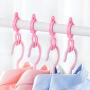 sontakukou Anti-Slip S-Shaped Clothes Clip with Latch Hanger Clips Hooks Clothesline-Fixed Windproof Hanger Set of 4PCS Green (8)