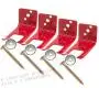 NFS 4- Fire Extinguisher Fork Style Bracket, Wall, Hook, Mount, Hanger for 5 to 13lb. Extinguishers, Universal for all Extinguishers with Valve Body Slots